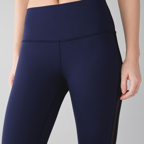 Lululemon High Times Pant (Wing Mesh) Deep Navy - Picture 6 of 6